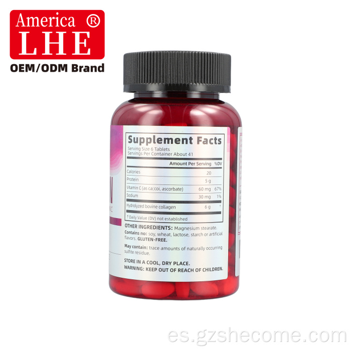 Shecome Multi Collagen Tablets Blanqueamiento de la piel multi colágeno